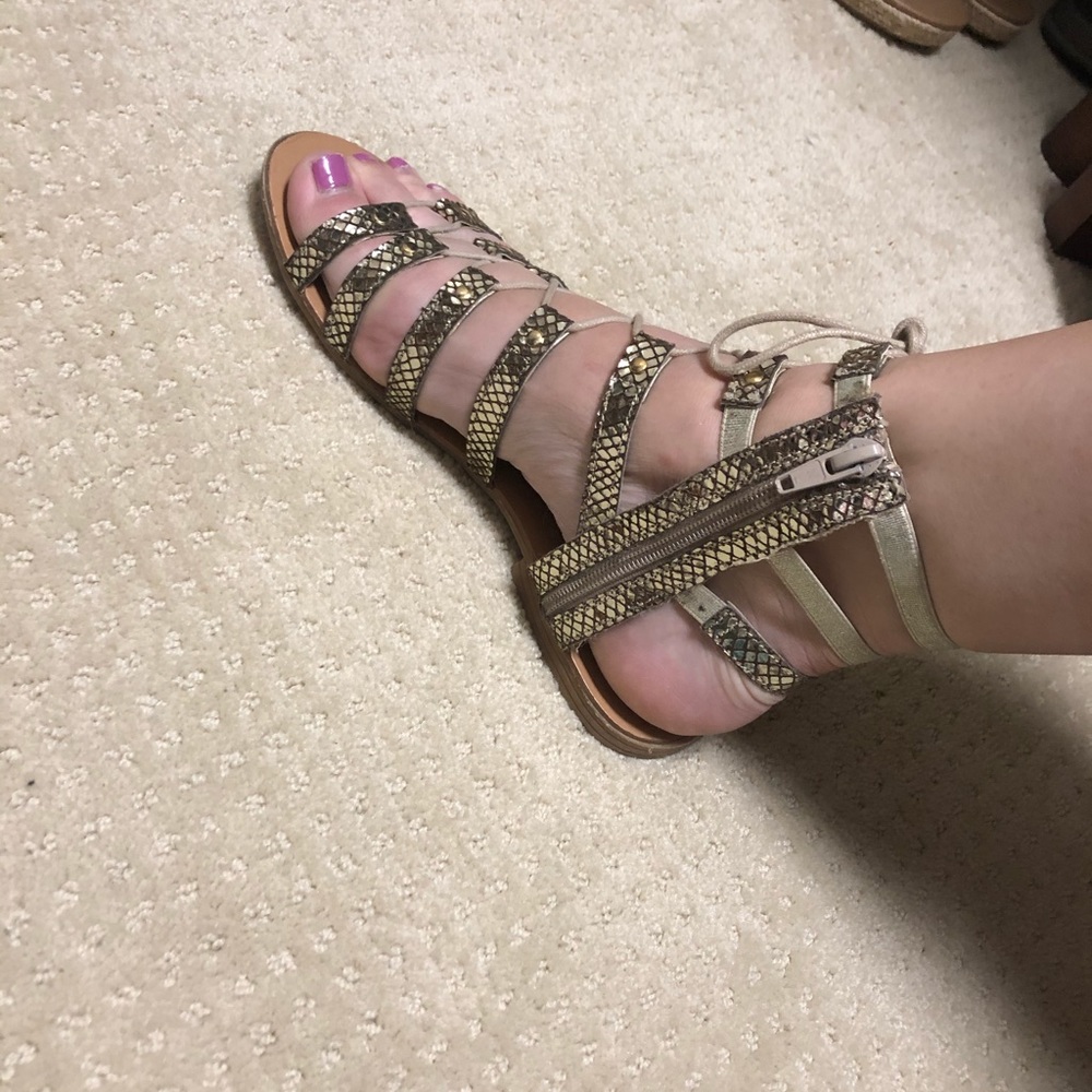 Gold Steven Madden Sandals